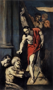Le Christ descendant aux limbes d'après Sebastinao del Piombo, 1869, 170x97cm, Paris musée d'Orsay