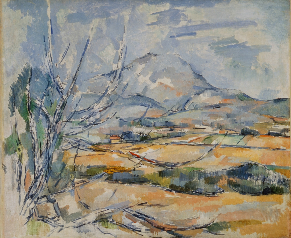 La Montagne Sainte-Victoire , vue de la colline de Bellevue (vers la ferme de la Constance), 1900-1902, 54,6x64,8cm, NR 901, Edinburgh, National Gallery of Scotland