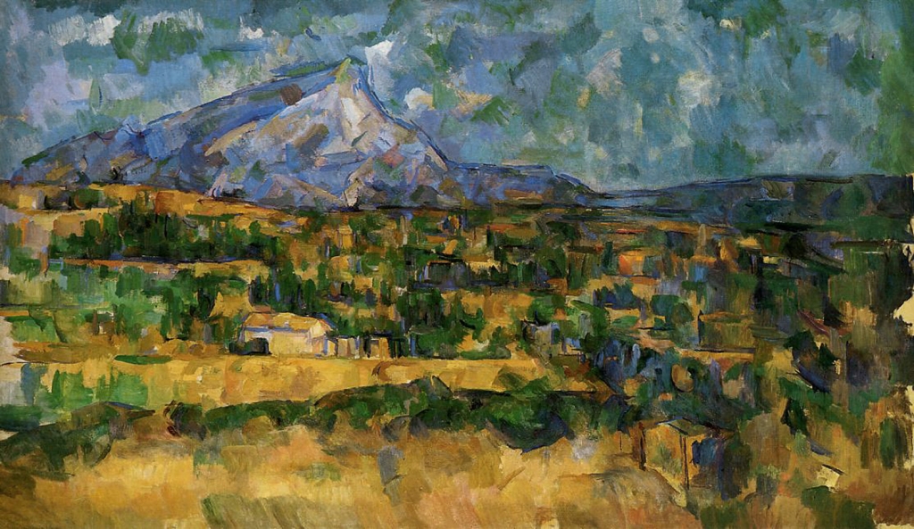 La Montagne Sainte-Victoire, 1906, 56,6x96,8cm, NR915, New York Metroplitan museum of Art.
