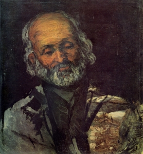 Tête de vieillard, (Le père Rouvel à Bennecourt ?),51x48cm, NR 97, Paris musée d'Orsay