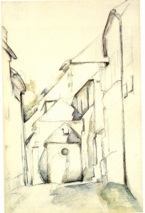 Eglise d'Avon (dessin aquarellé)