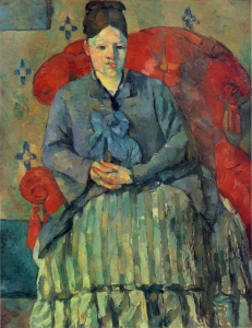 Madame Cézanne au fauteuil rouge, NR 324, Boston
